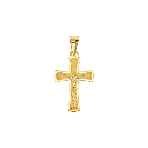 18ct Gold Crucifix Pendant with Christ Figure